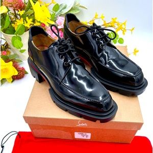 Men's Black Leather Dress Shoes